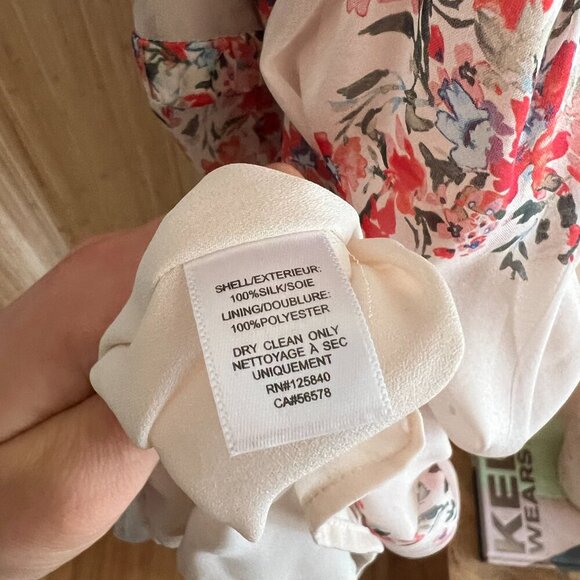 Intermix Floral Silk Dress - Picture 6 of 7